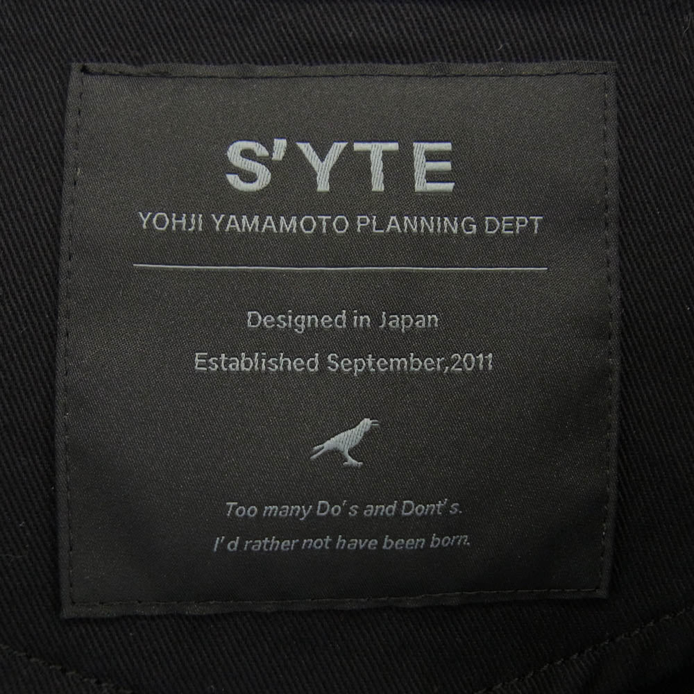 Yohji Yamamoto ヨウジヤマモト UB-J05-803 S'YTE サイト VARIOUS FABRICS CRAZY PATCHWORK JACKET 異素材切替 クレイジーパッチワーク テーラードジャケット ブラック系 4【中古】