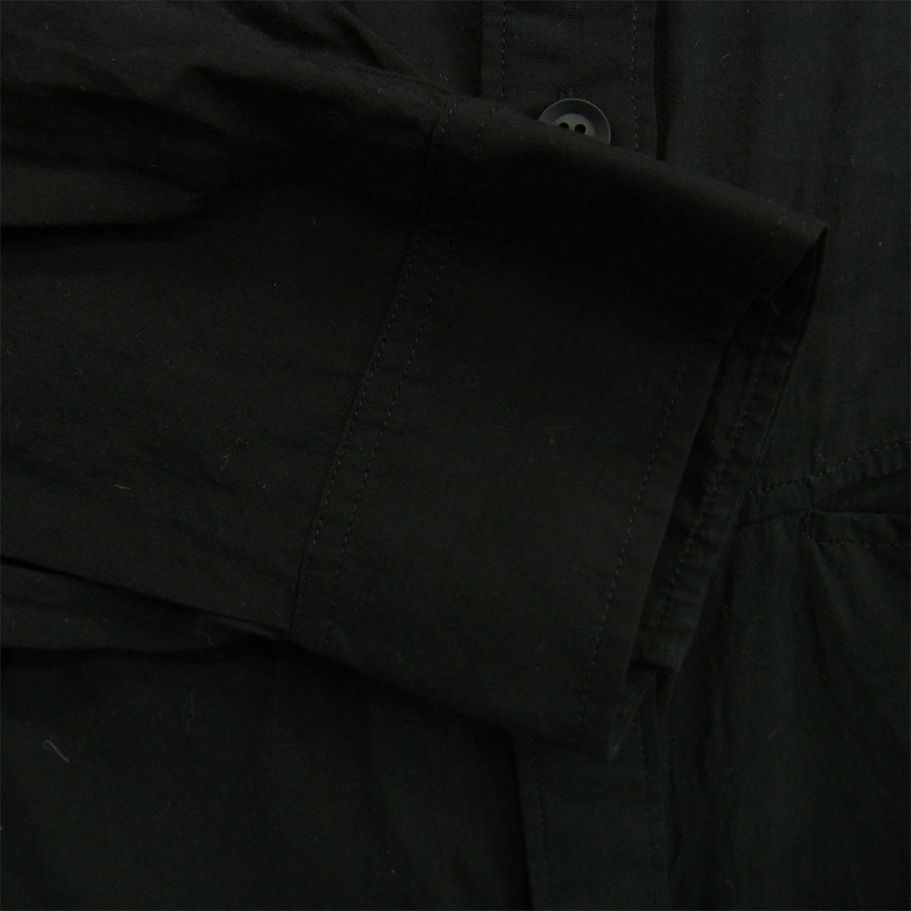 Yohji Yamamoto POUR HOMME ヨウジヤマモトプールオム 24SS HS-B07-200 Lightweight Button Up Shirt ライトウェイト ボタンアップ 長袖 シャツ ブラック系 2【中古】