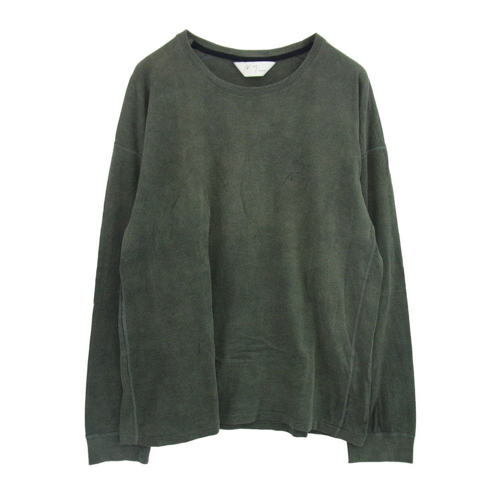 ANCELLM アンセルム ANC-CT132 UNEVENNESS LS T-SHIRT アンイーブンネス Tシャツ ブラック系 2【中古】