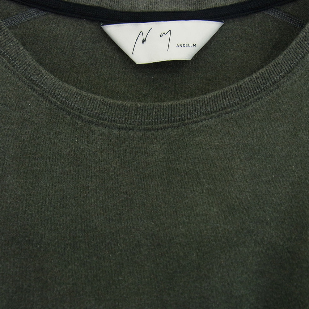 ANCELLM アンセルム ANC-CT132 UNEVENNESS LS T-SHIRT アンイーブンネス Tシャツ ブラック系 2【中古】