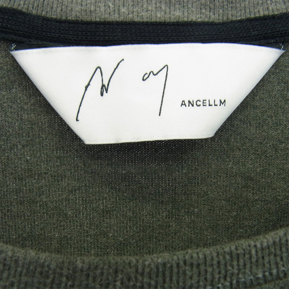 ANCELLM アンセルム ANC-CT132 UNEVENNESS LS T-SHIRT アンイーブンネス Tシャツ ブラック系 2【中古】