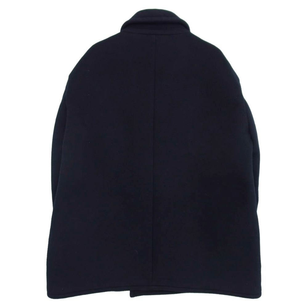 doublet ダブレット 18AW 18AW06CO21 Bonding Oversized Pea Coat オーバーサイズ Pコート ダークネイビー系 S【中古】