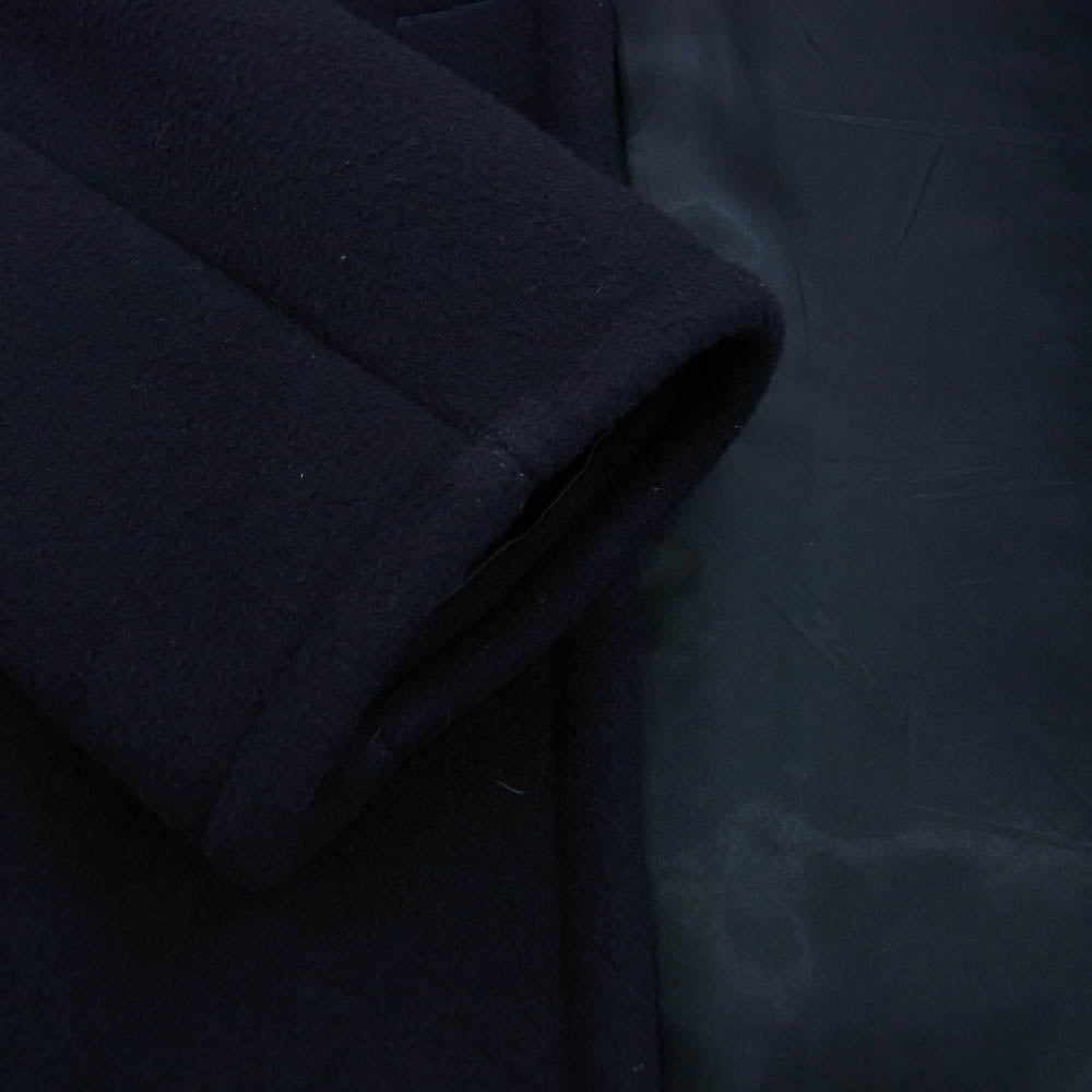 doublet ダブレット 18AW 18AW06CO21 Bonding Oversized Pea Coat オーバーサイズ Pコート ダークネイビー系 S【中古】