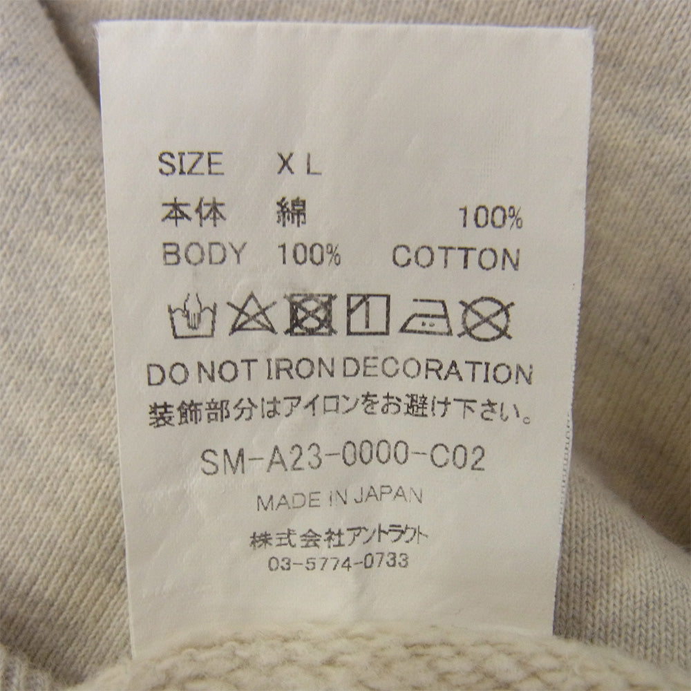 SAINT MICHAEL セントマイケル 23AW SM-A23-0000-C02 ARS_CRW SWT MR ARIES アリーズ クルーネックスウェット グレー系 XL【中古】