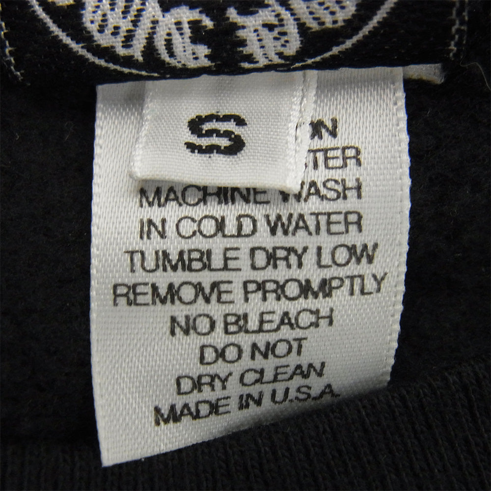 CHROME HEARTS クロムハーツ（原本無） OLD オールド ホースシュー プリント 断ち切り スリーブレス ノースリーブ スウェット トレーナー ブラック系 S【中古】