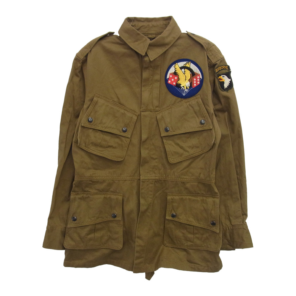Buzz Rickson's バズリクソンズ BR14843 COAT PARACHUTE JUMPER 506th PARACHUTE INFANTRY REGIMENT パラシュート ジャンパー コート ジャケット カーキ系 38【中古】