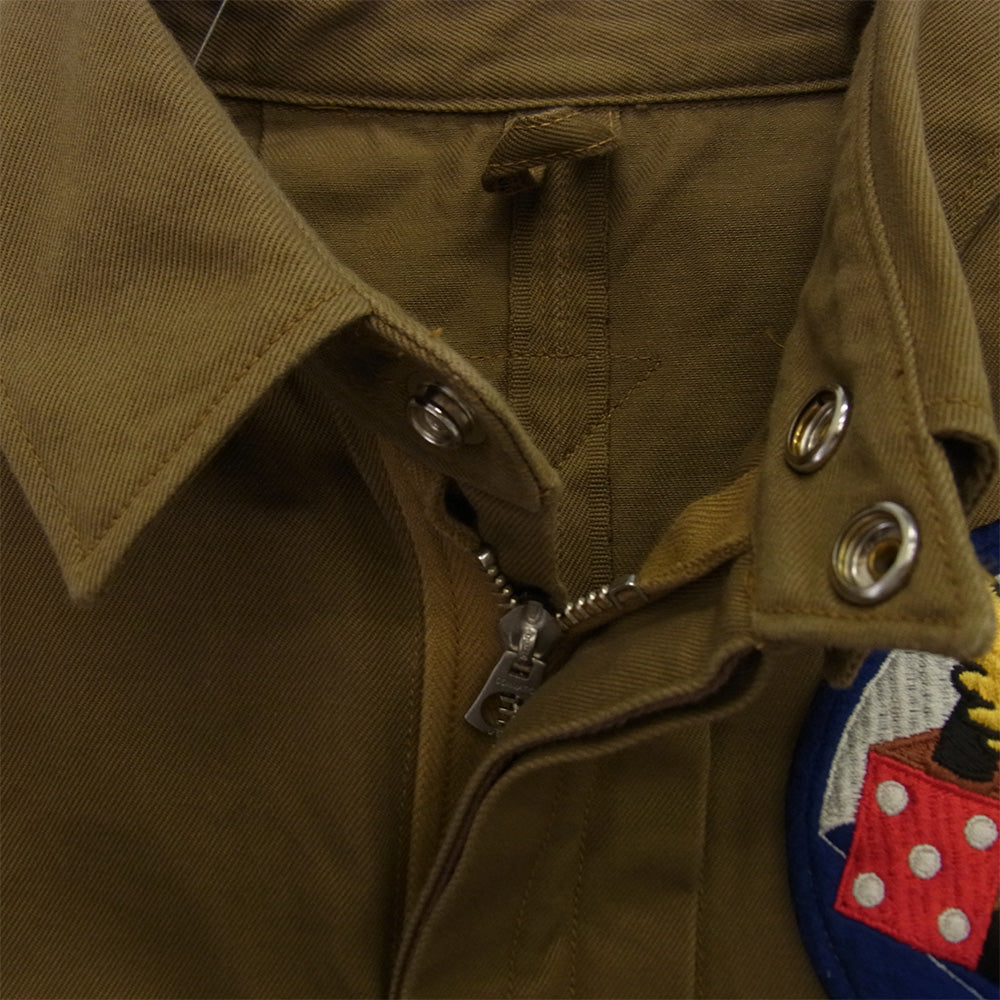 Buzz Rickson's バズリクソンズ BR14843 COAT PARACHUTE JUMPER 506th PARACHUTE INFANTRY REGIMENT パラシュート ジャンパー コート ジャケット カーキ系 38【中古】