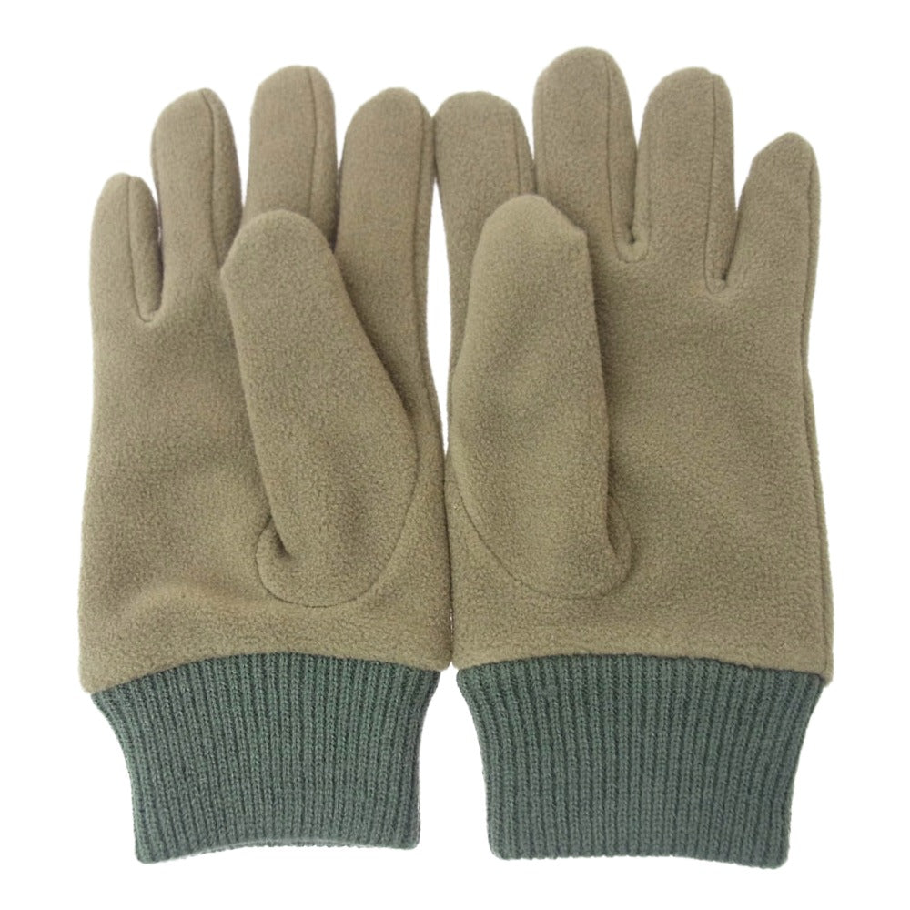 HUMAN MADE ヒューマンメイド HM28GD025 Fleece Gloves Olive フリース グローブス 手袋 カーキ系【新古品】【未使用】【中古】