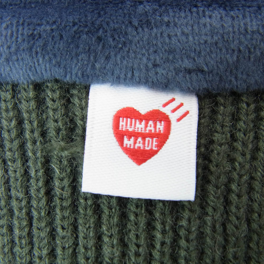 HUMAN MADE ヒューマンメイド HM28GD025 Fleece Gloves Olive フリース グローブス 手袋 カーキ系【新古品】【未使用】【中古】