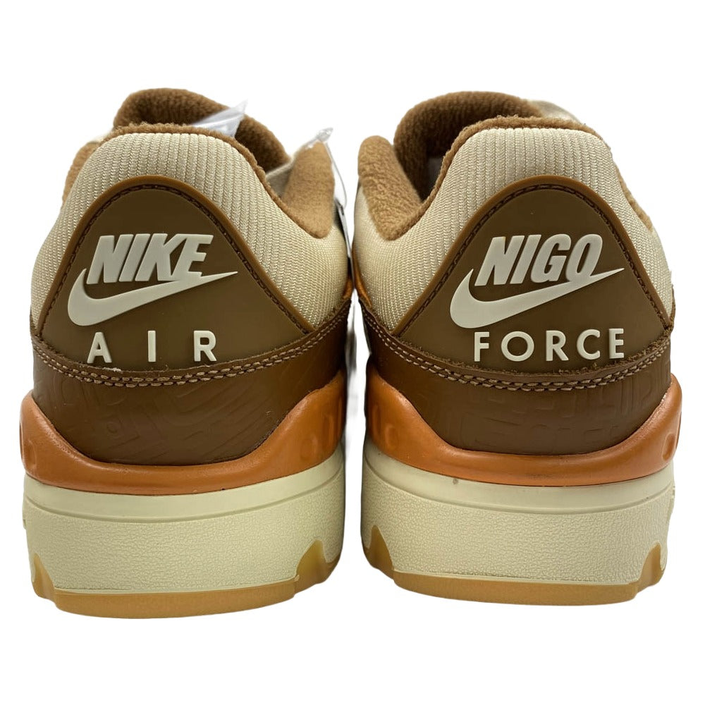NIKE ナイキ HQ0260-200 【フェイクバスターズ鑑定済】 ×NIGO? Air Force 3 Low SP Beige (Heel Logo NIGO) ニゴー エアフォース3 ロー SP ベージュヒールロゴ NIGO ブラウン系 27.5cm【新古品】【未使用】【中古】