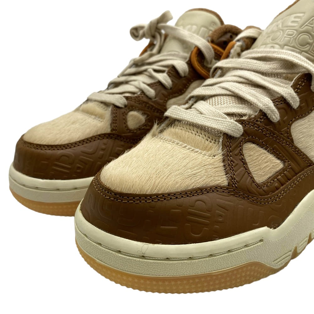 NIKE ナイキ HQ0260-200 【フェイクバスターズ鑑定済】 ×NIGO? Air Force 3 Low SP Beige (Heel Logo NIGO) ニゴー エアフォース3 ロー SP ベージュヒールロゴ NIGO ブラウン系 27.5cm【新古品】【未使用】【中古】
