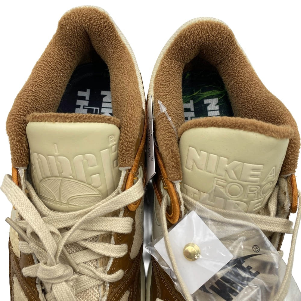 NIKE ナイキ HQ0260-200 【フェイクバスターズ鑑定済】 ×NIGO? Air Force 3 Low SP Beige (Heel Logo NIGO) ニゴー エアフォース3 ロー SP ベージュヒールロゴ NIGO ブラウン系 27.5cm【新古品】【未使用】【中古】