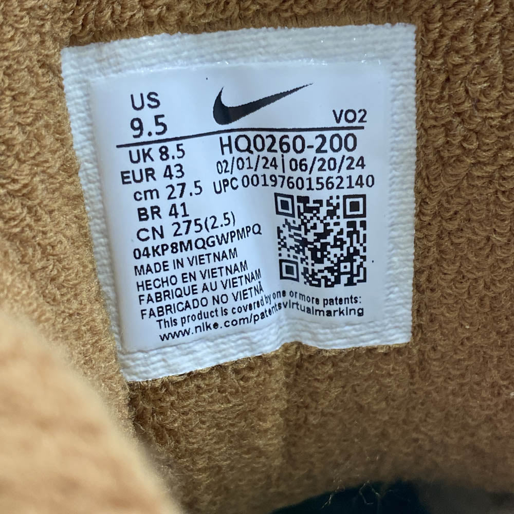 NIKE ナイキ HQ0260-200 【フェイクバスターズ鑑定済】 ×NIGO? Air Force 3 Low SP Beige (Heel Logo NIGO) ニゴー エアフォース3 ロー SP ベージュヒールロゴ NIGO ブラウン系 27.5cm【新古品】【未使用】【中古】