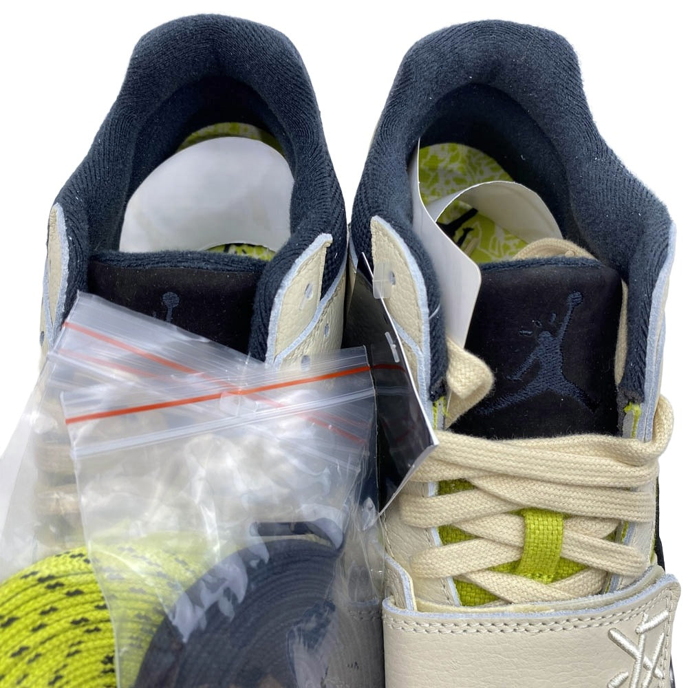 NIKE ナイキ FZ8117-102 【フェイクバスターズ鑑定済】 ×Travis Scott Jordan Jumpman Jack TR CJ1 T-Rexx Bright Cactusトラヴィススコット ジョーダン ジャンプマンジャック ブライトカクタス ベージュ系 27.5cm【新古品】【未使用】【中古】