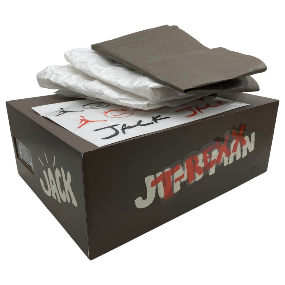 NIKE ナイキ FZ8117-102 【フェイクバスターズ鑑定済】 ×Travis Scott Jordan Jumpman Jack TR CJ1 T-Rexx Bright Cactusトラヴィススコット ジョーダン ジャンプマンジャック ブライトカクタス ベージュ系 27.5cm【新古品】【未使用】【中古】