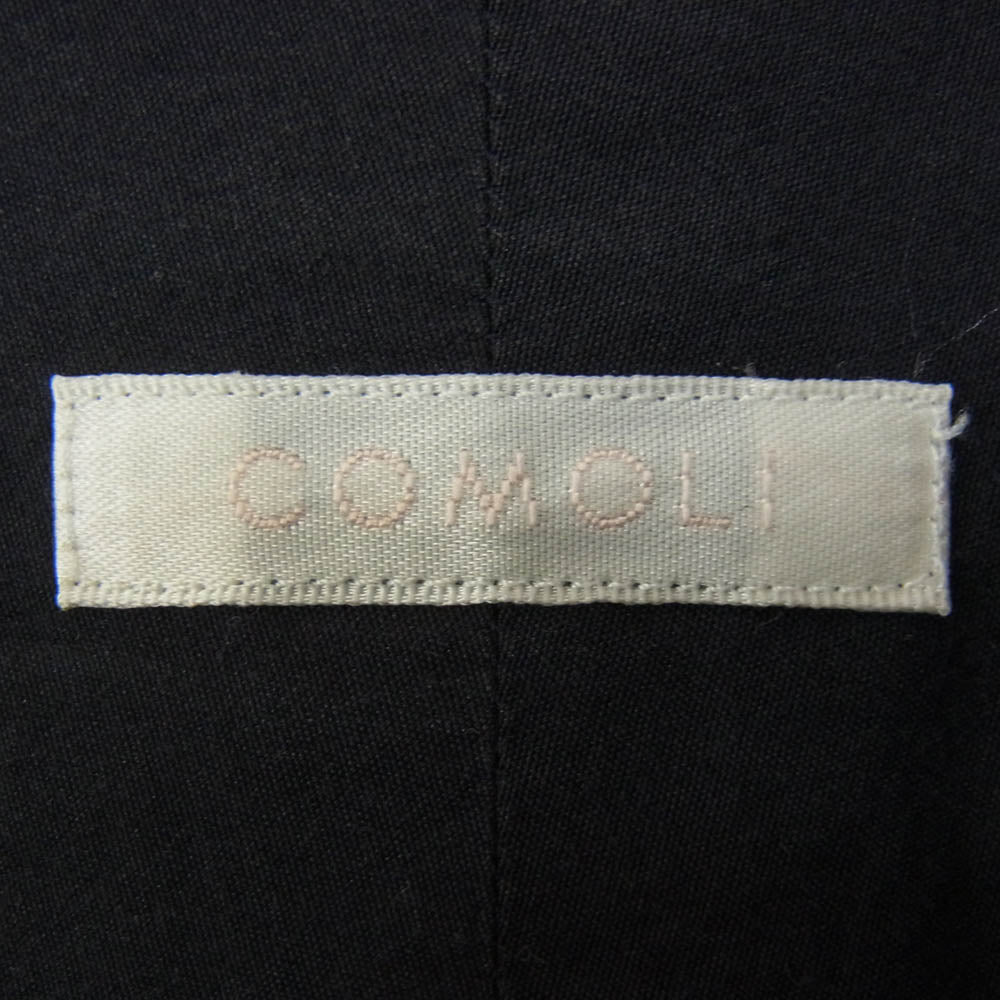 COMOLI コモリ 22SS V01-02002 バンドカラー 長袖 シャツ チャコール系 3【中古】