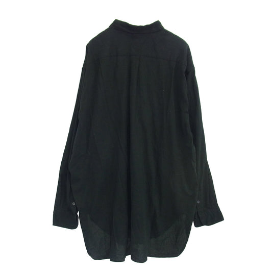 COMOLI コモリ 24SS Z01-02022 オックス 長袖 シャツ ブラック系 3【中古】