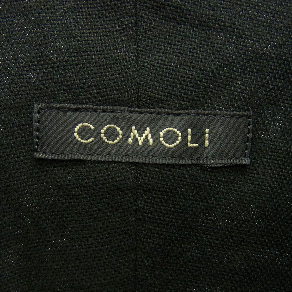 COMOLI コモリ 24SS Z01-02022 オックス 長袖 シャツ ブラック系 3【中古】