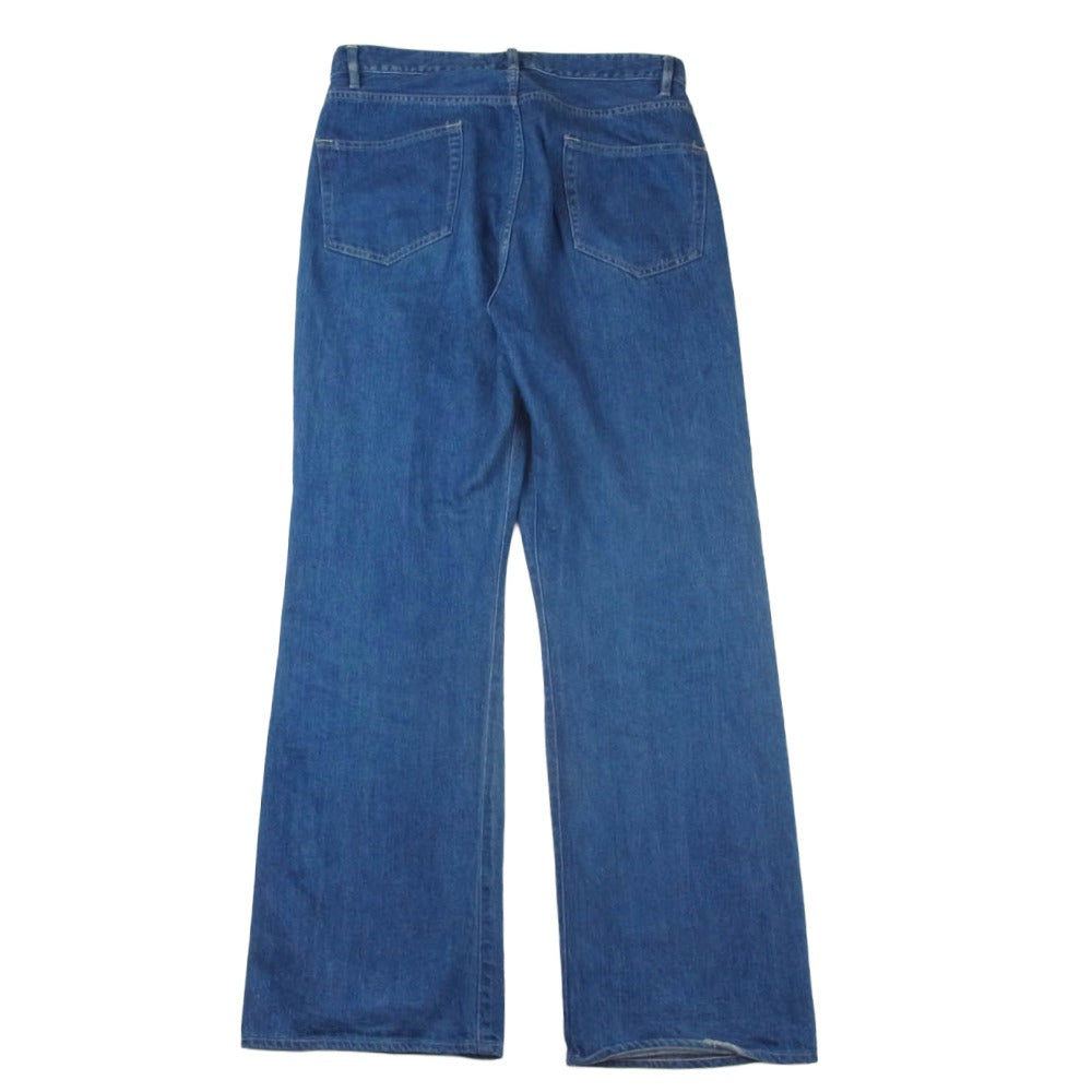AURALEE オーラリー 22AW A22AP02SD SELVEDGE LIGHT DENIM PANTS セルビッジ ライト デニムパンツ ジーンズ インディゴブルー系 3【中古】