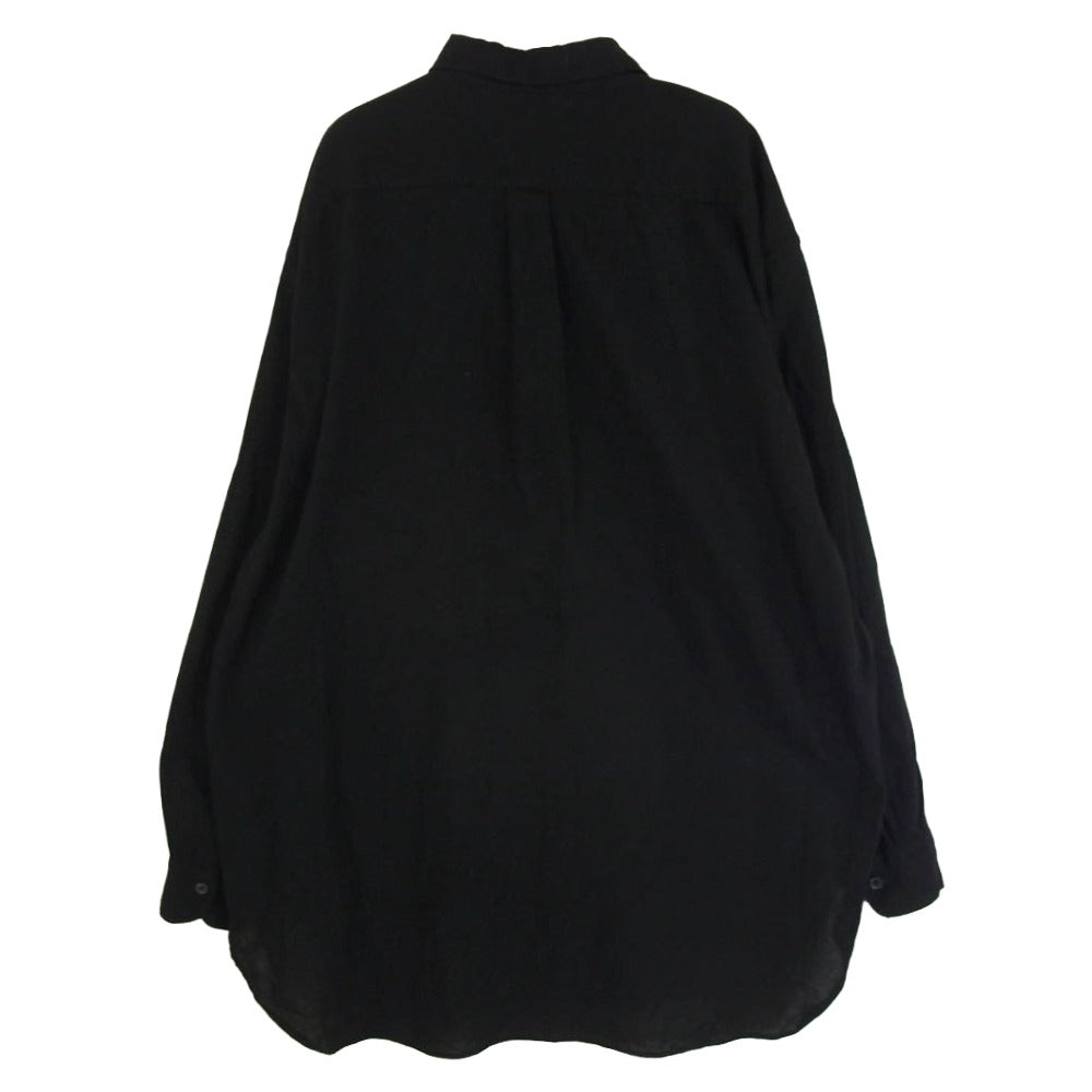 COMOLI コモリ 25SS B01-02013 オックス 長袖 シャツ ブラック系 3【中古】