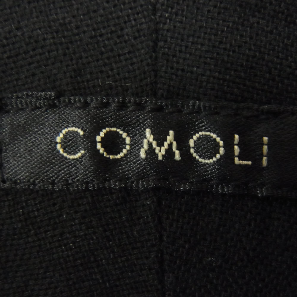 COMOLI コモリ 25SS B01-02013 オックス 長袖 シャツ ブラック系 3【中古】