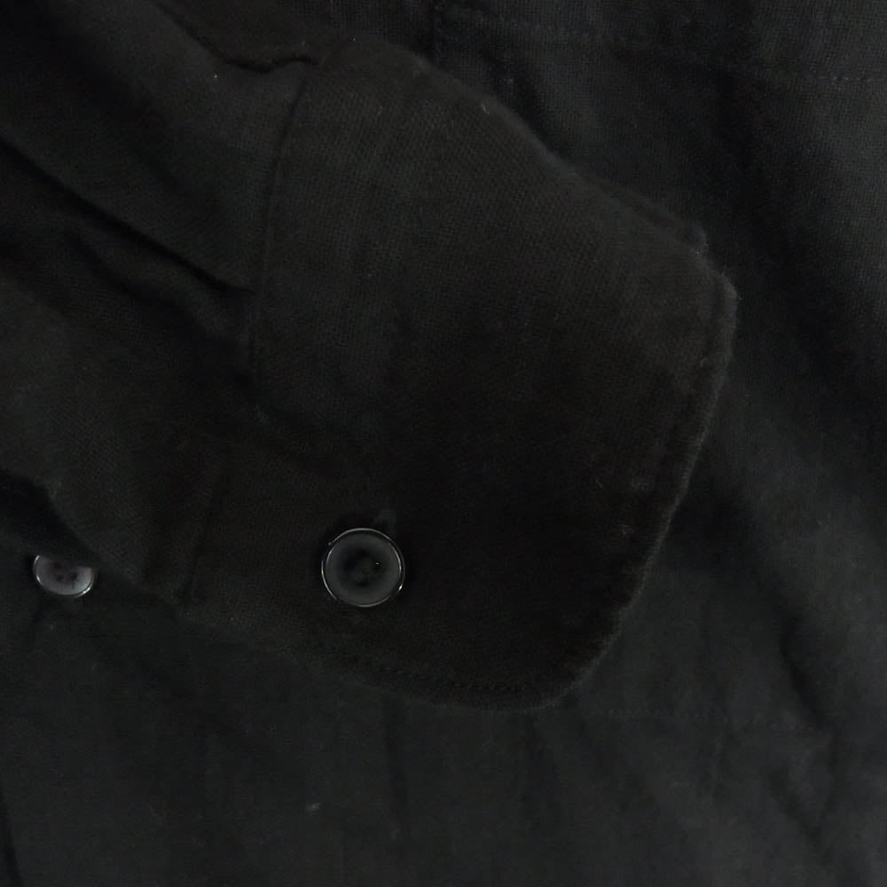 COMOLI コモリ 25SS B01-02013 オックス 長袖 シャツ ブラック系 3【中古】