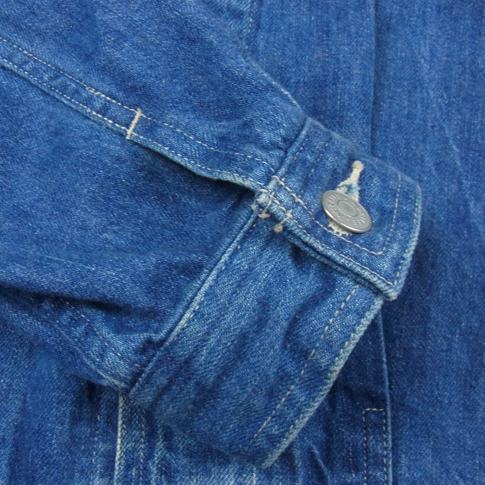 AURALEE オーラリー 22AW A22AB01SD SELVEDGE LIGHT DENIM BLOUSON セルビッジ ライト デニムジャケット ブルゾン インディゴブルー系 4【中古】
