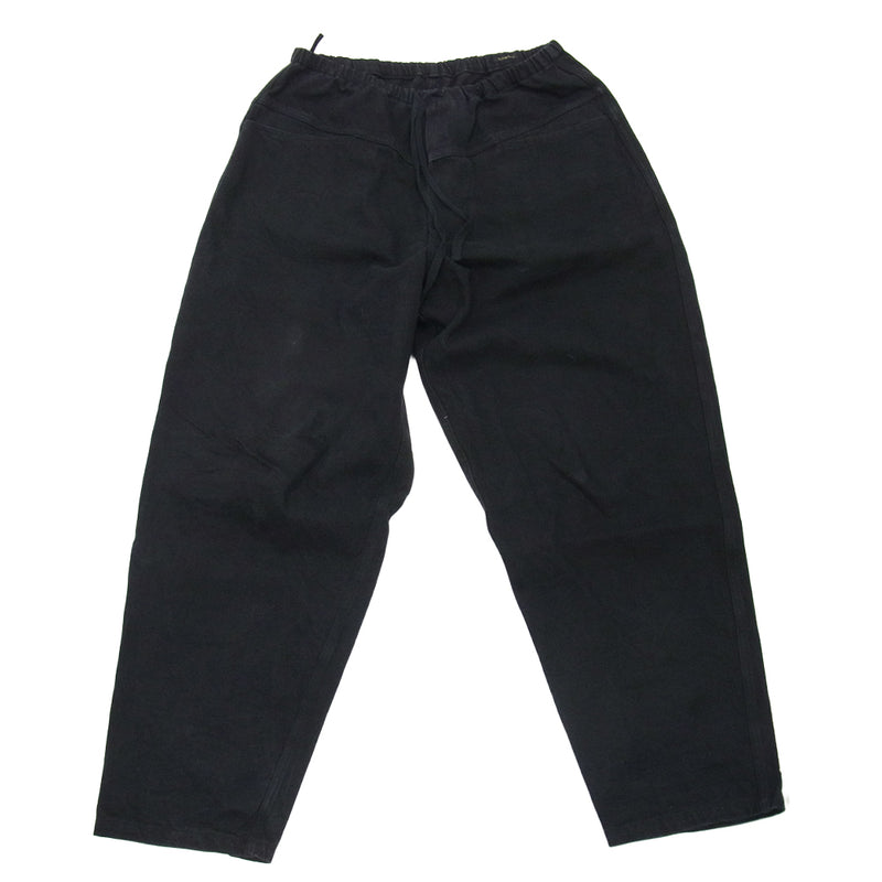 COMOLI コモリ 25SS B01-03009 ブラックドリル テーパードパンツ ブラック系 2【中古】