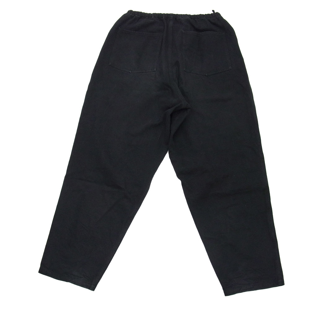 COMOLI コモリ 25SS B01-03009 ブラックドリル テーパードパンツ ブラック系 2【中古】