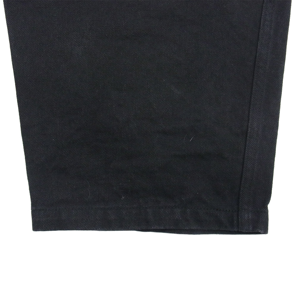 COMOLI コモリ 25SS B01-03009 ブラックドリル テーパードパンツ ブラック系 2【中古】