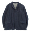 COMOLI コモリ 25SS B01-01023 NAVY DENIM JACKET ネイビー デニム ジャケット テーラードジャケット インディゴブルー系 3【中古】