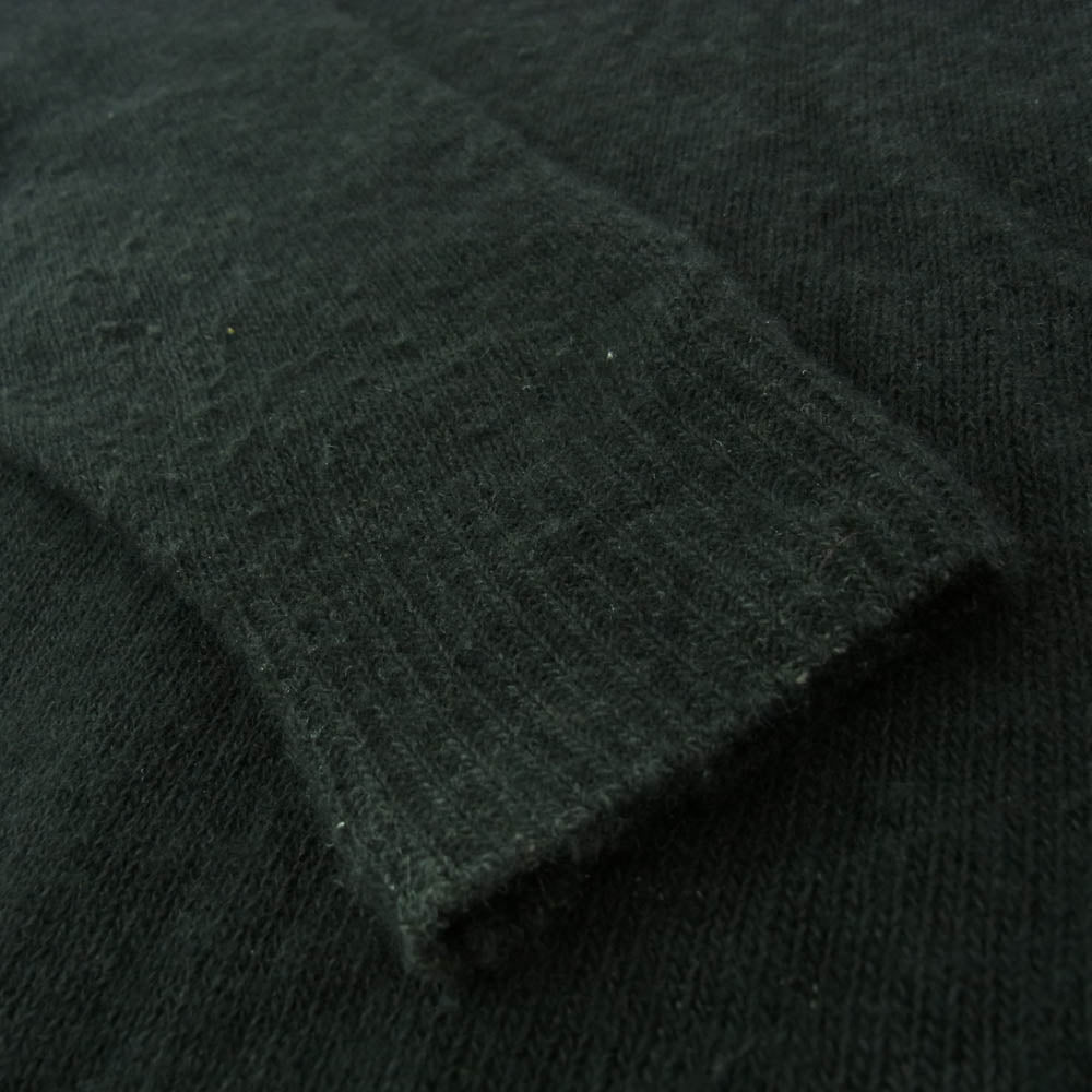 COMOLI コモリ 24AW A03-06002 カシミア製品染めクルーネックニット ブラック系 3【中古】