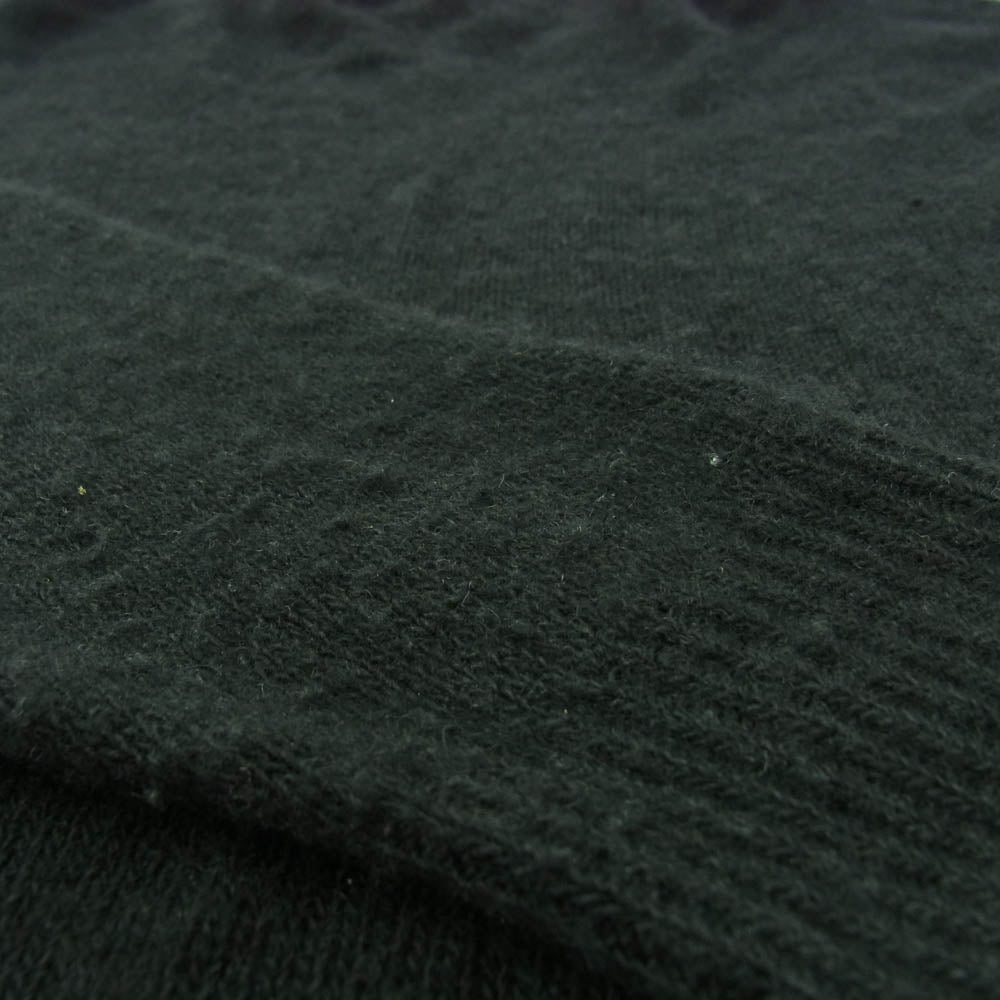 COMOLI コモリ 24AW A03-06002 カシミア製品染めクルーネックニット ブラック系 3【中古】