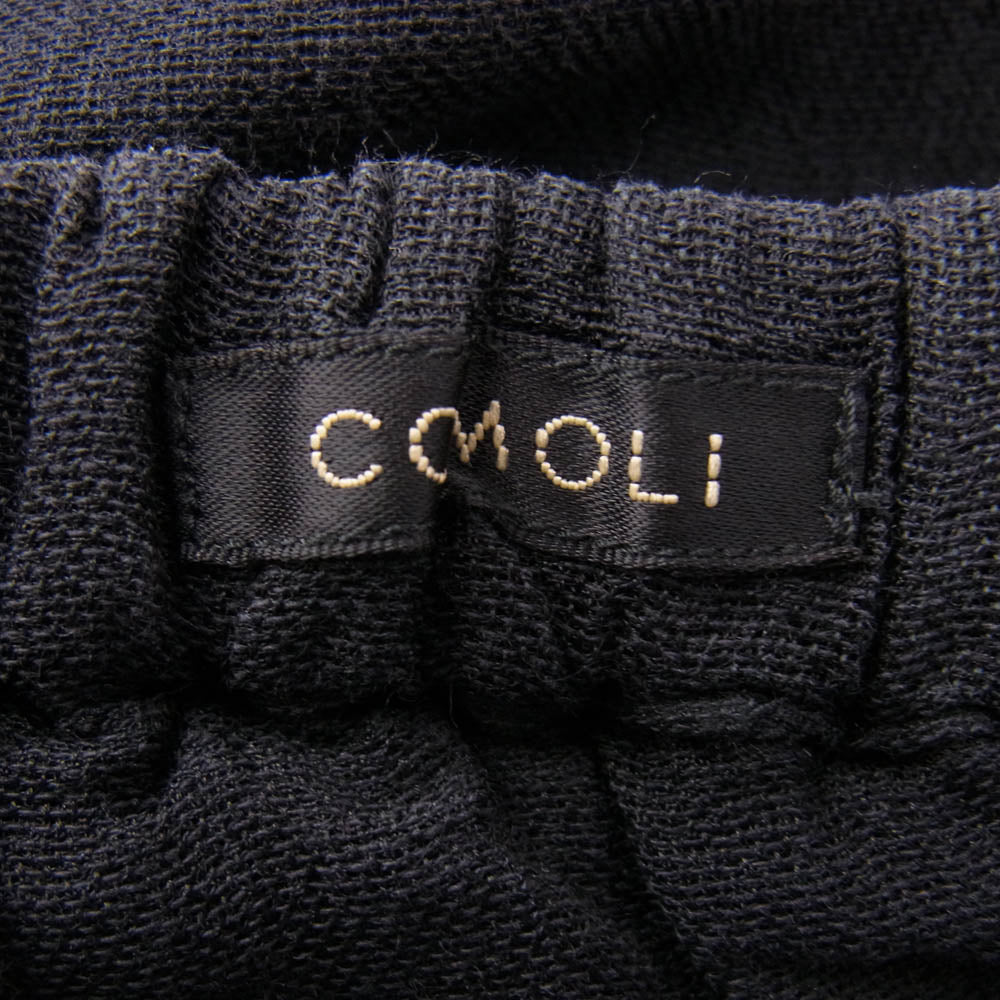 COMOLI コモリ 25SS B01-03018 フェードブラック ニータックパンツ ブラック系 2【中古】