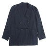 アルテリア 25SS ULJK23-KA188-B SILK WOOL STRIPED OX DB JKT シルク ウール ストライプ オックス ダブルブレスト ジャケット ドローストリング パンツ セットアップ ブラック系 4【中古】