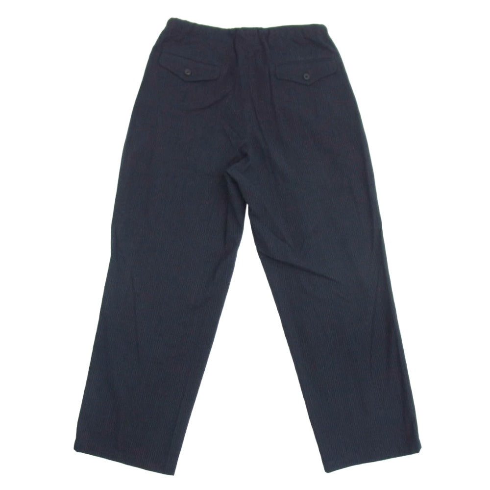 アルテリア 25SS ULJK23-KA188-B SILK WOOL STRIPED OX DB JKT シルク ウール ストライプ オックス ダブルブレスト ジャケット ドローストリング パンツ セットアップ ブラック系 4【中古】
