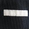 アルテリア 25SS ULJK23-KA188-B SILK WOOL STRIPED OX DB JKT シルク ウール ストライプ オックス ダブルブレスト ジャケット ドローストリング パンツ セットアップ ブラック系 4【中古】
