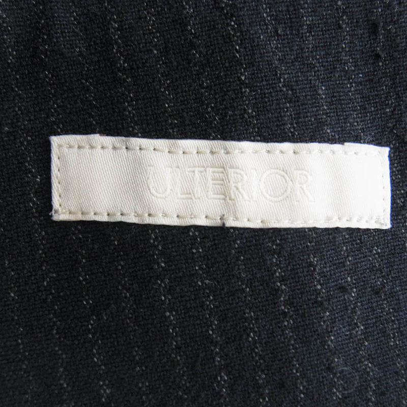 アルテリア 25SS ULJK23-KA188-B SILK WOOL STRIPED OX DB JKT シルク  