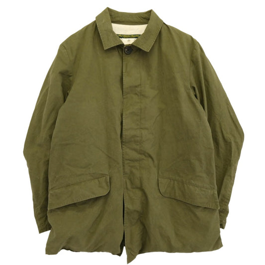Paul Harnden ポールハーデン 英国製 Mac coat マックコート ベンタイルコットン ジャケット カーキ系 S【中古】