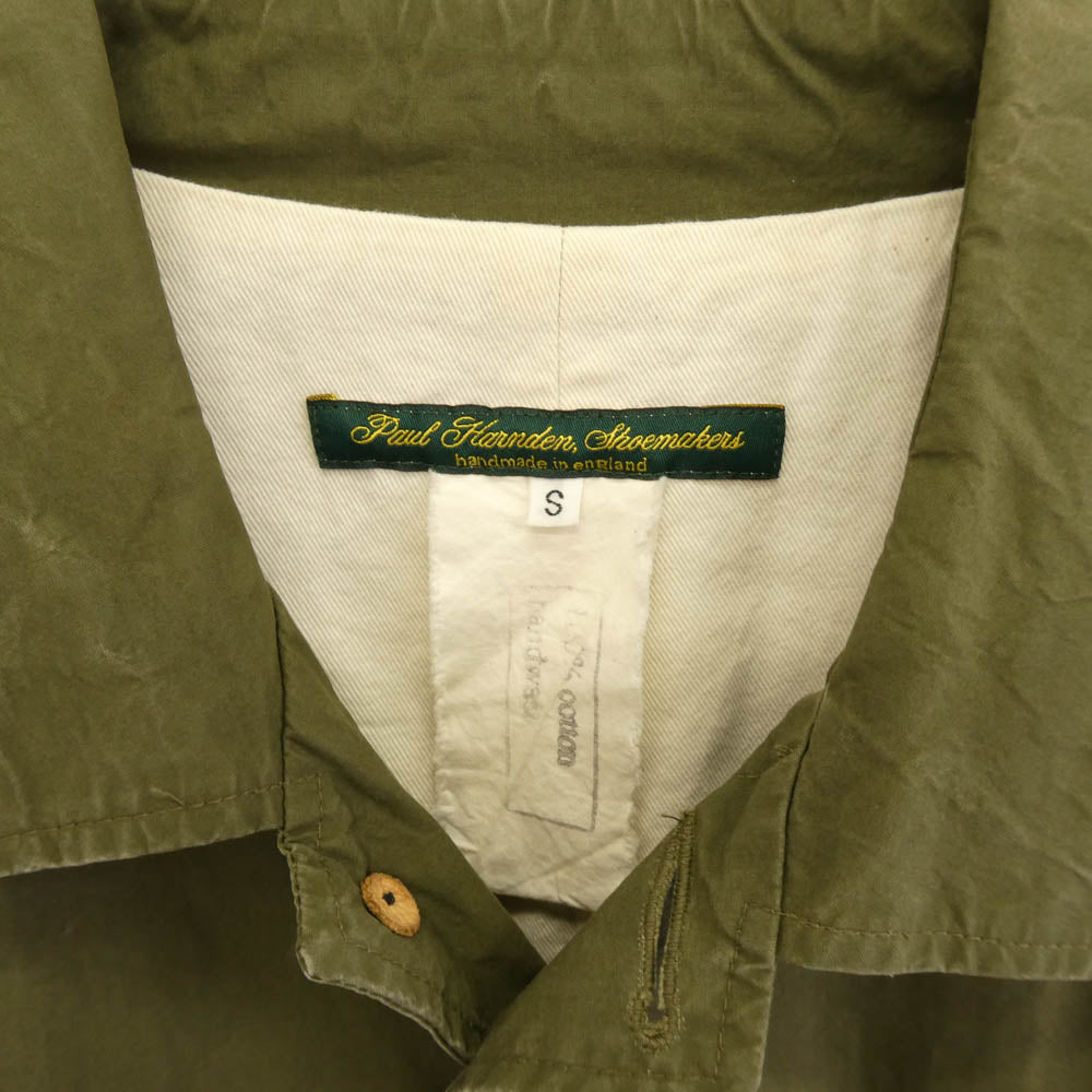 Paul Harnden ポールハーデン 英国製 Mac coat マックコート ベンタイルコットン ジャケット カーキ系 S【中古】