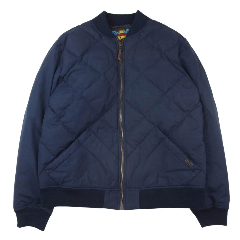 Eddie Bauer エディー・バウアー スカイライナー キルティング ダウンジャケット ネイビー系 XL【中古】