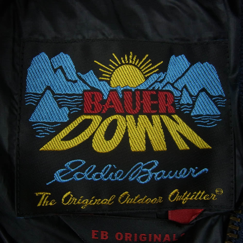 Eddie Bauer エディー・バウアー スカイライナー キルティング ダウンジャケット ネイビー系 XL【中古】