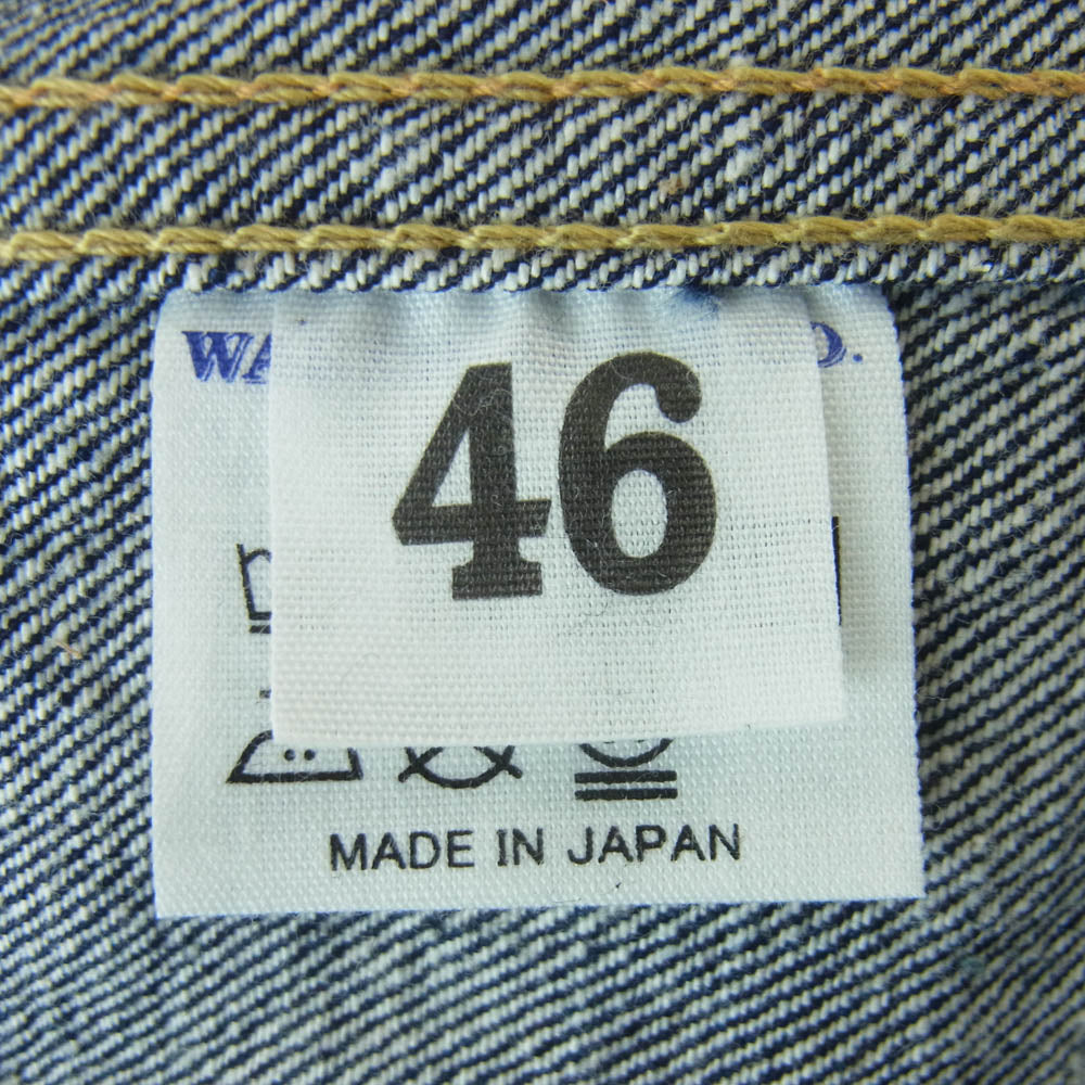 WAREHOUSE ウエアハウス 1ST TYPE DENIM JACKET LOT 2001XX ファーストタイプ デニム ジャケット インディゴブルー系 46【美品】【中古】