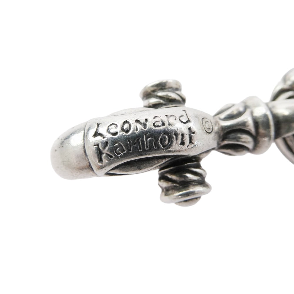 LEONARD KAMHOUT レナードカムホート Key clasp Creane bell 1996刻印入り クレーンベル キークラスプ Mサイズ シルバー系【中古】