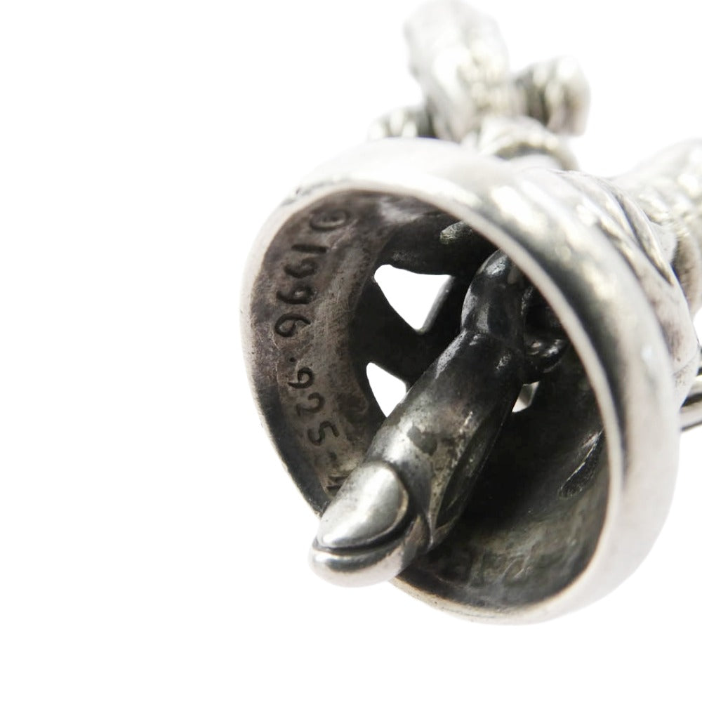 LEONARD KAMHOUT レナードカムホート Key clasp Creane bell 1996刻印入り クレーンベル キークラスプ Mサイズ シルバー系【中古】