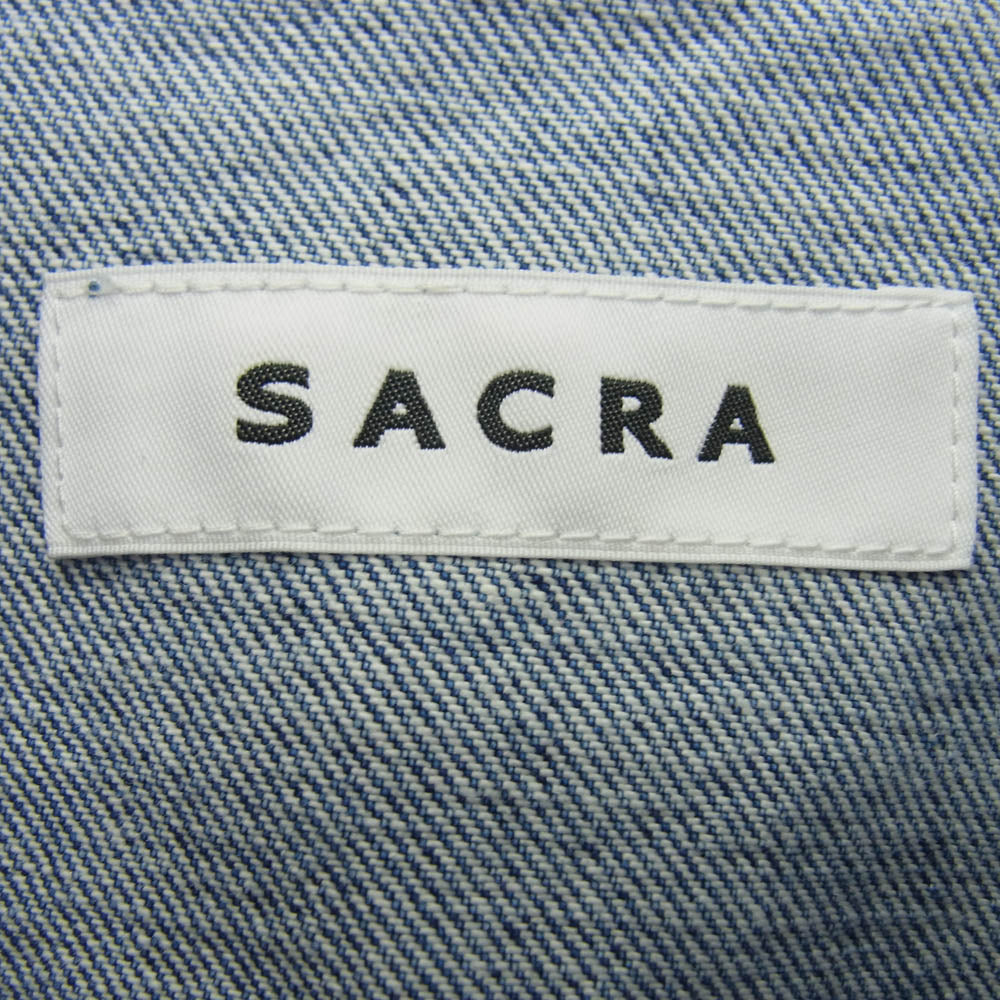 サクラ ボリュームスリーブ デニムジャケット インディゴブルー系 38【中古】