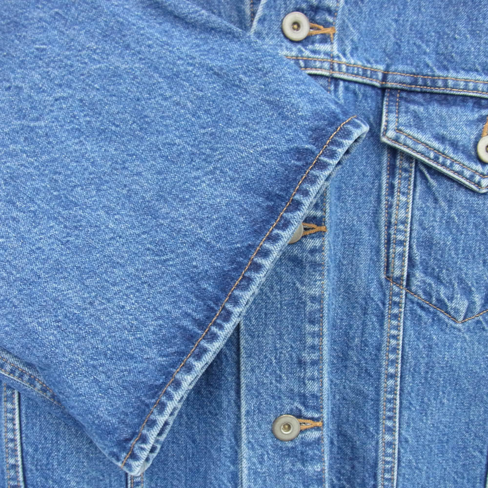 サクラ ボリュームスリーブ デニムジャケット インディゴブルー系 38【中古】