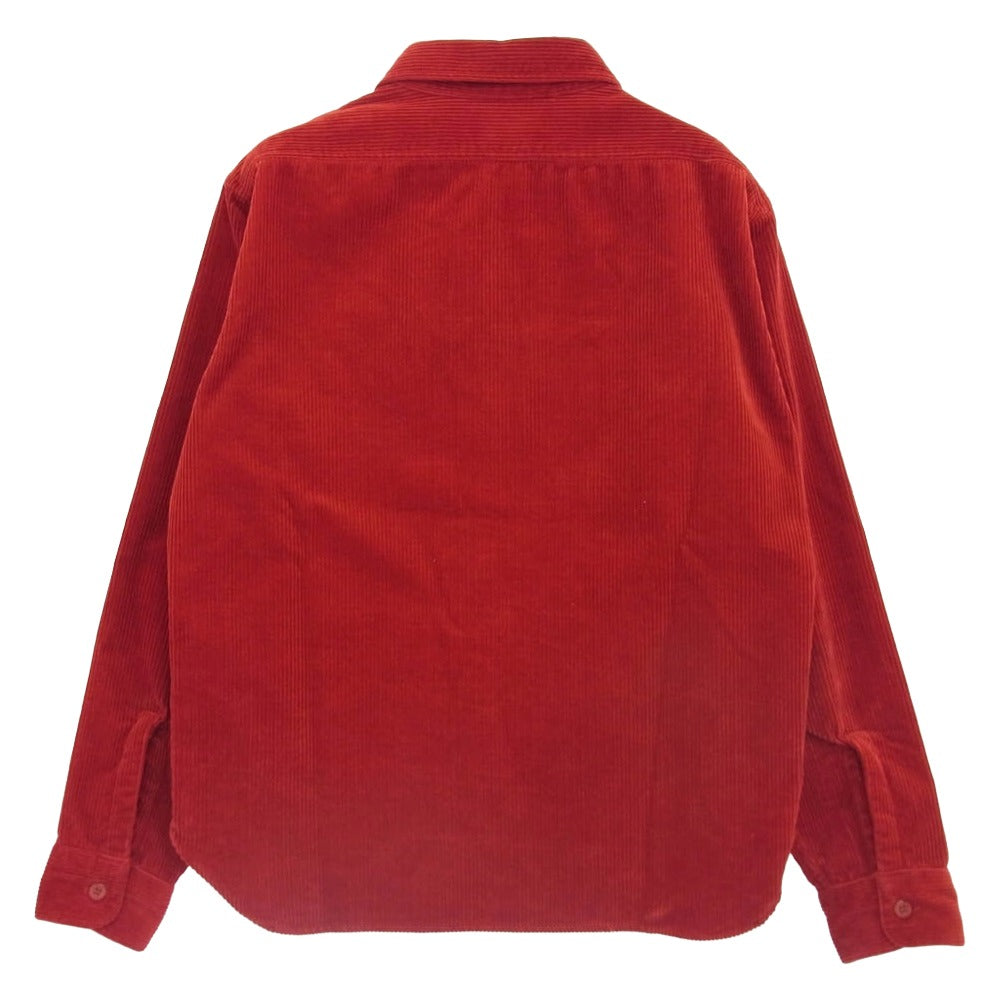 TENDERLOIN テンダーロイン T-CORDUROY SHT コーデュロイシャツ 長袖シャツ レッド系 XS【中古】