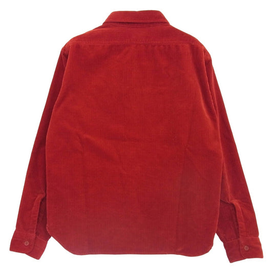 TENDERLOIN テンダーロイン T-CORDUROY SHT コーデュロイシャツ 長袖シャツ レッド系 XS【中古】