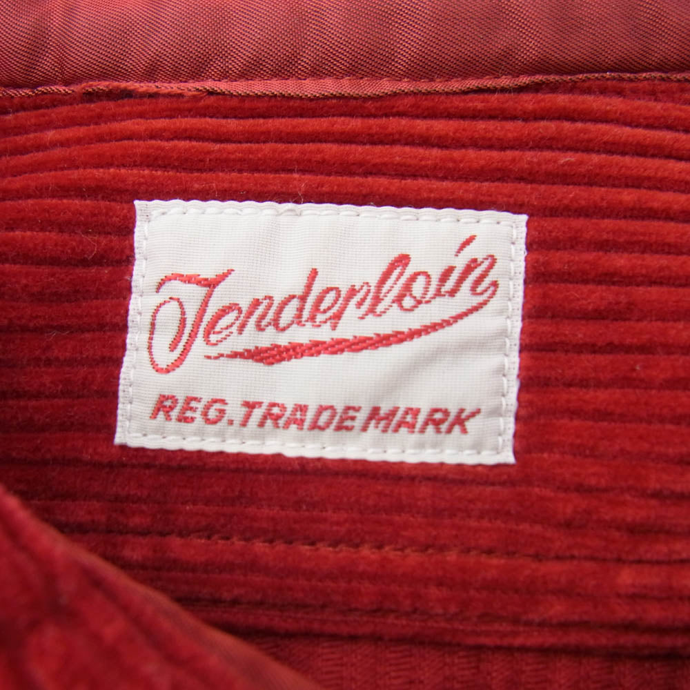 TENDERLOIN テンダーロイン T-CORDUROY SHT コーデュロイシャツ 長袖シャツ レッド系 XS【中古】